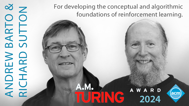 2024 ACM AM Turing recipients Andrew Barto and Richard Sutton